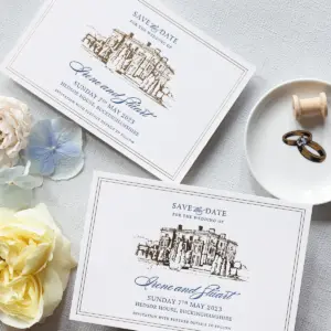 Your Venue | Luxury Foil & Letterpress Save the Date with Envelope | Hedsor House